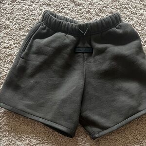 Fear of God Essentials Boys Charcoal Shorts Size 8